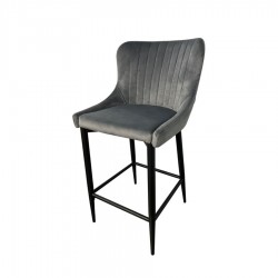 Maria Barstool Grey Velvet